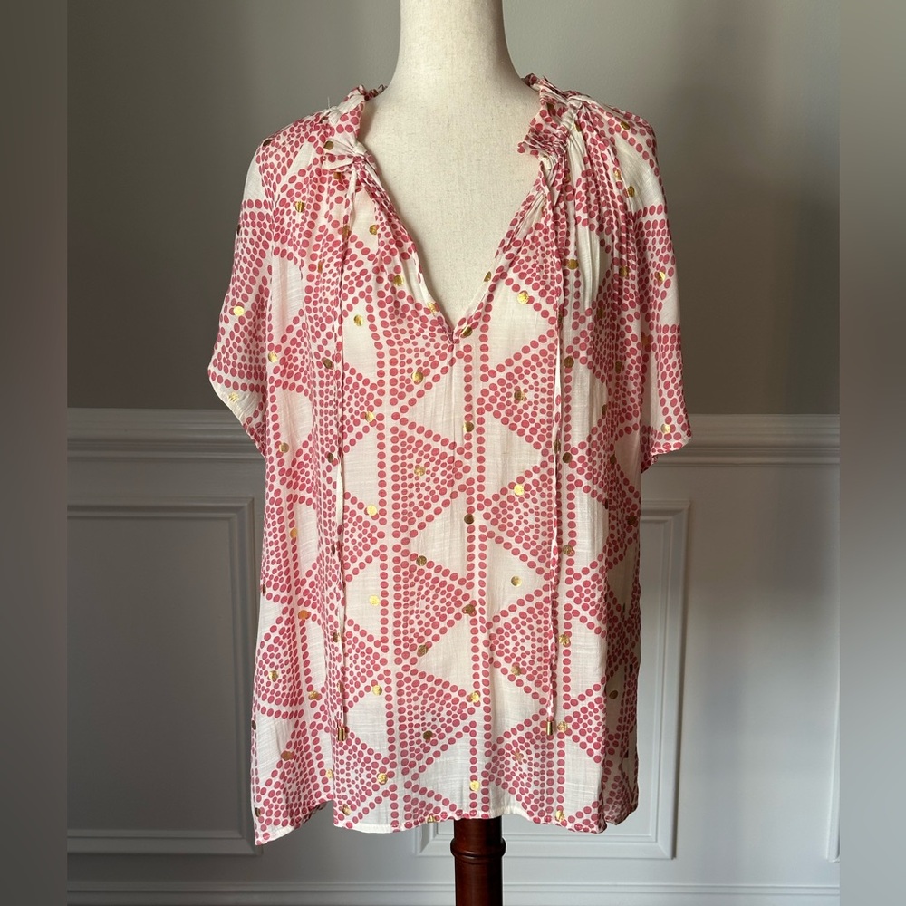 Alex & Parker Flutter Sleeve Top size 1X